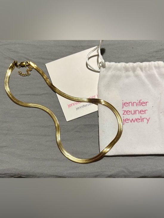 Jennifer Zeuner Jewelry - Jennifer Zeuner Gold Herringbone Necklace